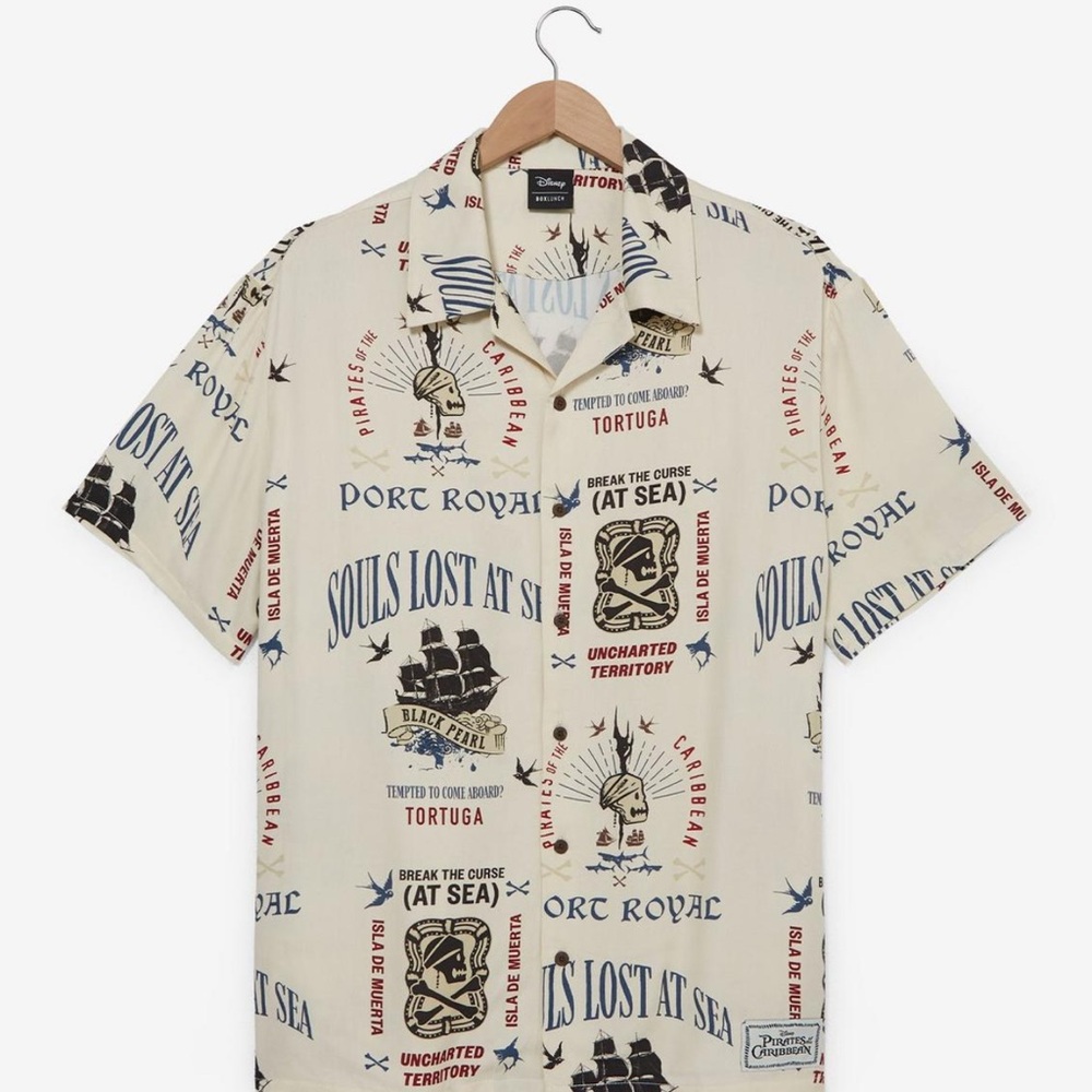 Tortuga Cream Nautical Print Casual Shirt